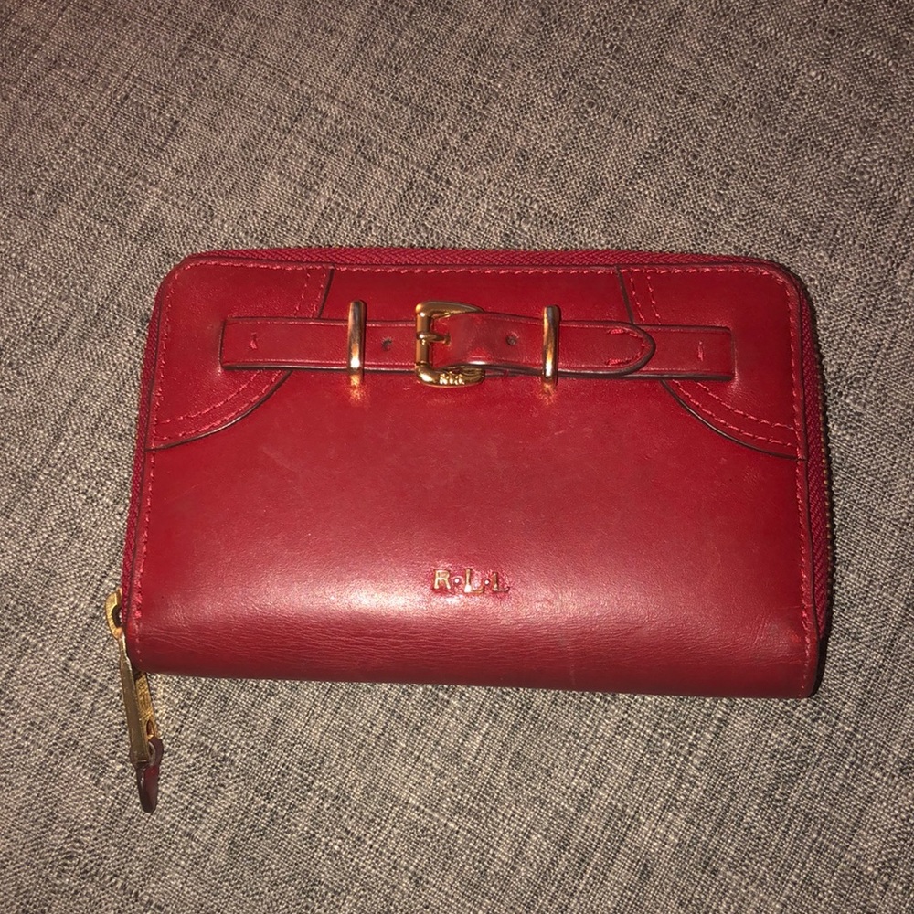 Red Ralph Lauren wallet